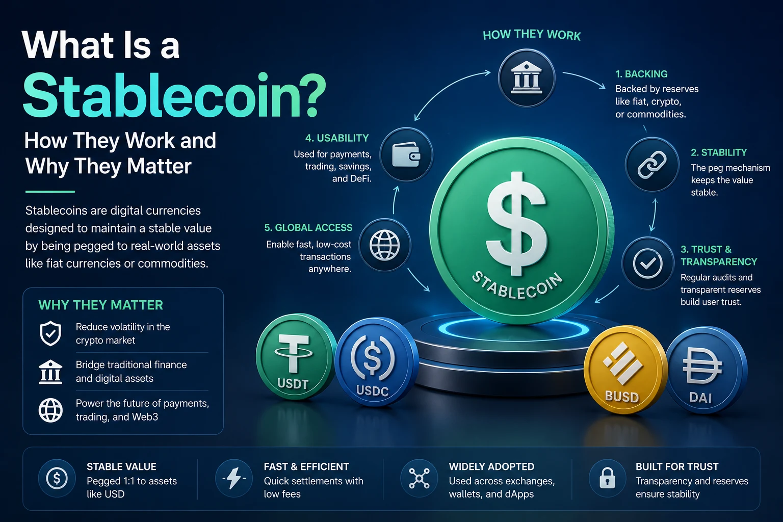 What Is a Stablecoin? How They Work and Why They Matter
