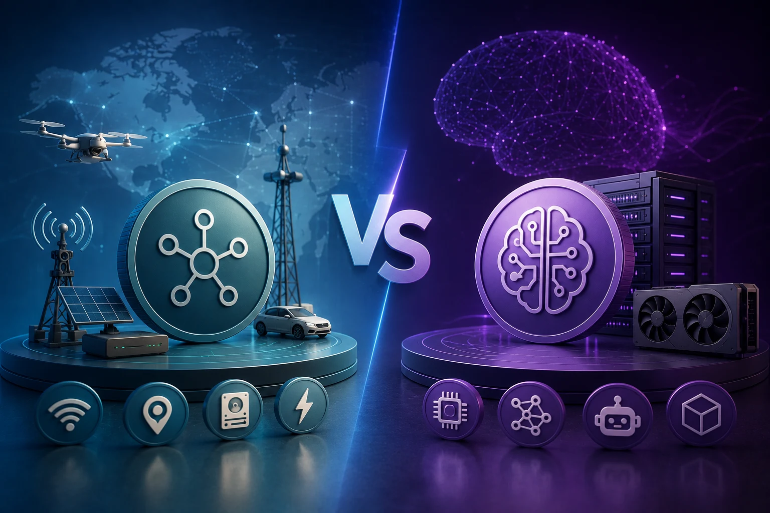 Tokens DePIN frente a tokens de IA: una comparación práctica para inversores