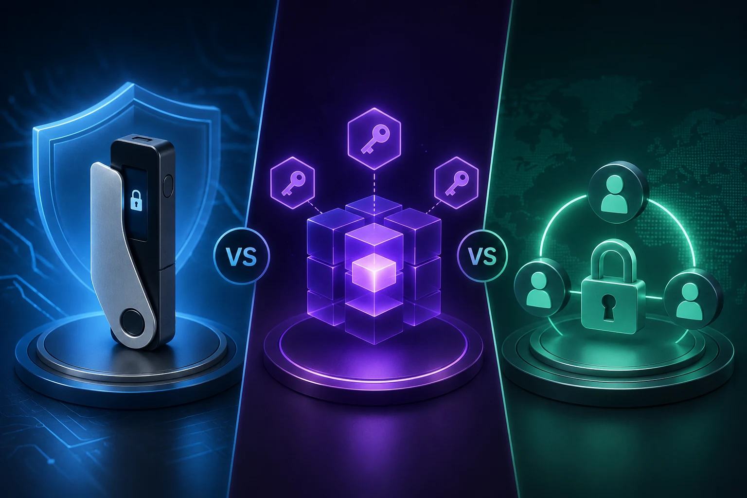 Cartera de hardware vs MPC vs Multisig: comparación honesta