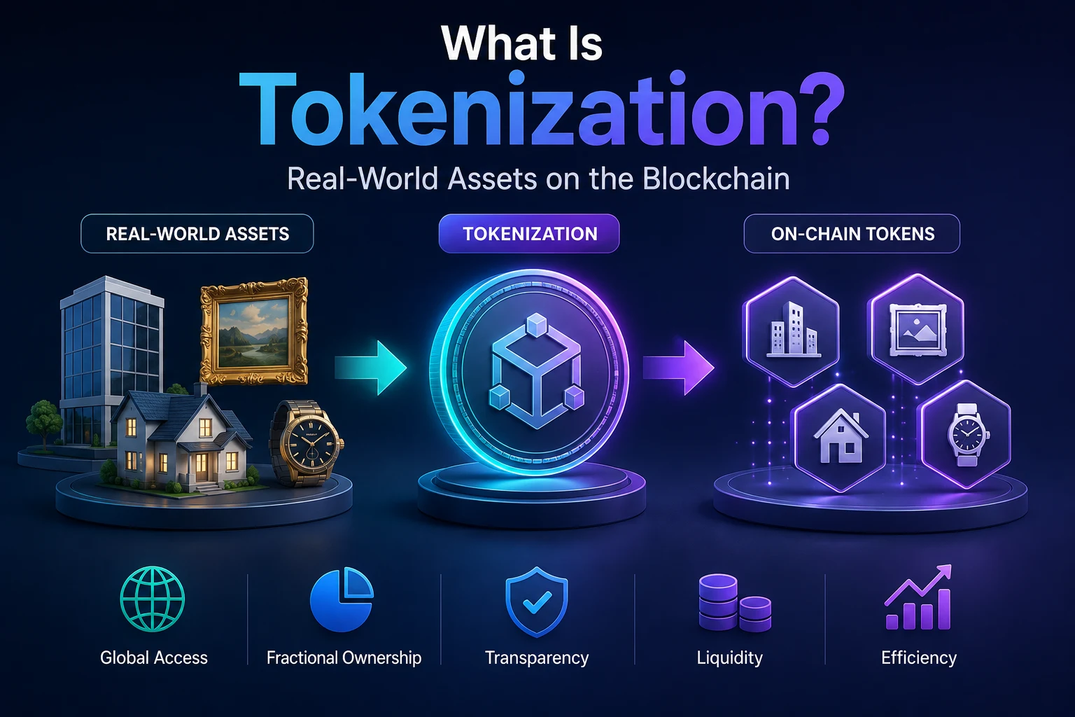 Qué es la tokenización: activos del mundo real en la blockchain