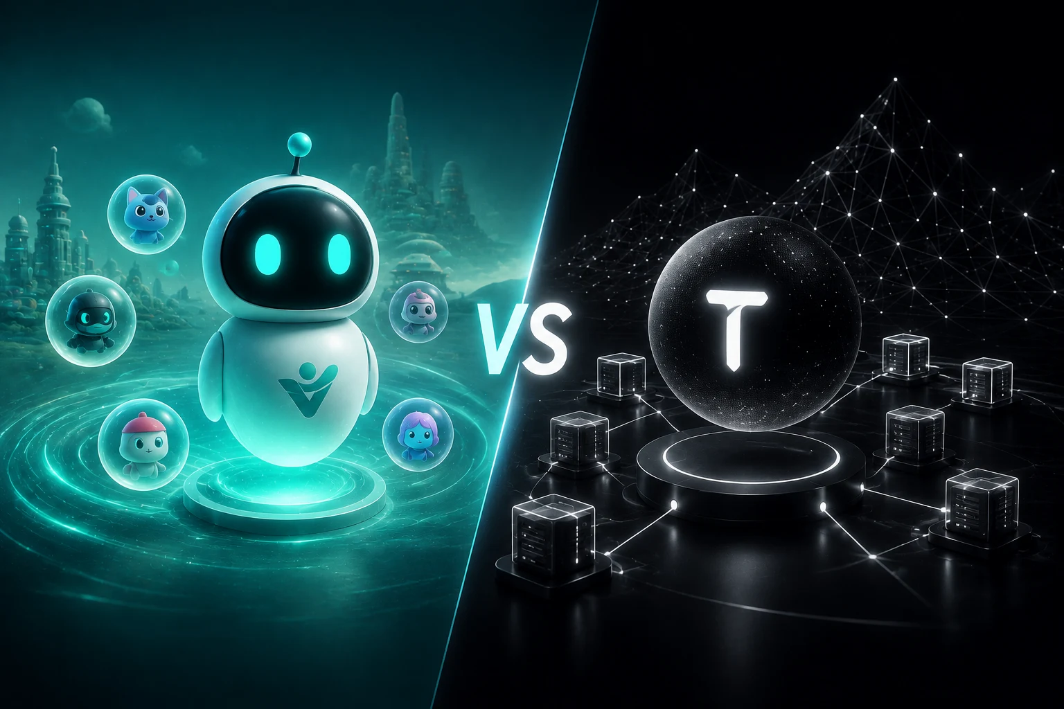 Virtuals Protocol frente a Bittensor: dos apuestas distintas por agentes de IA