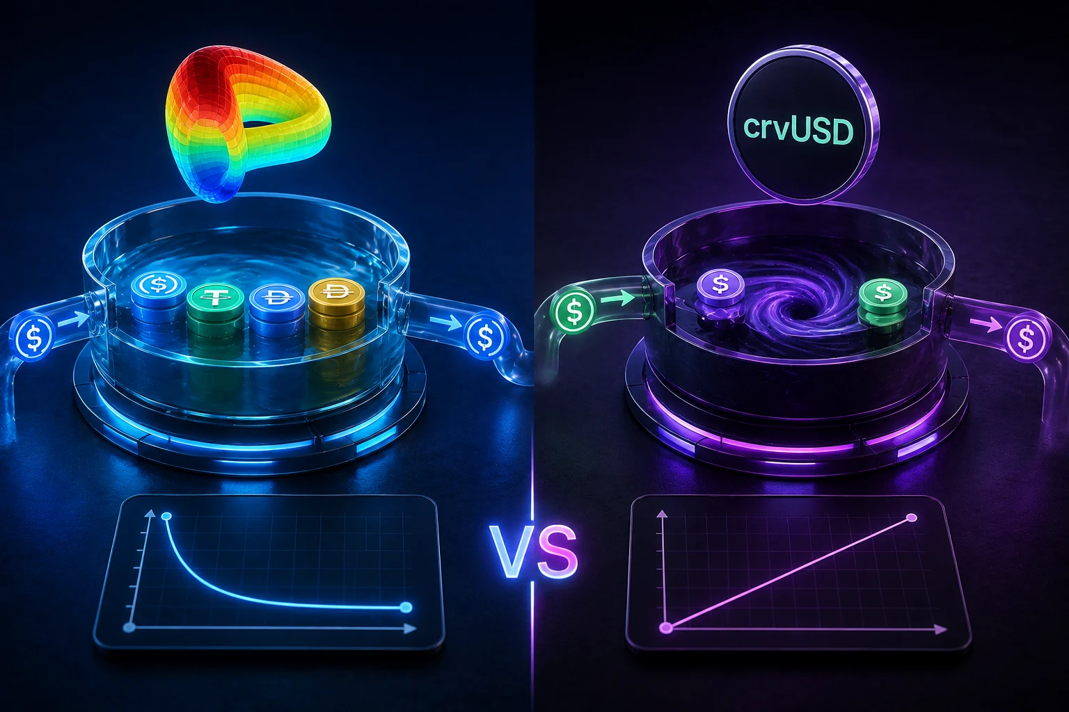 Curve StableSwap et l’AMM crvUSD : les différences