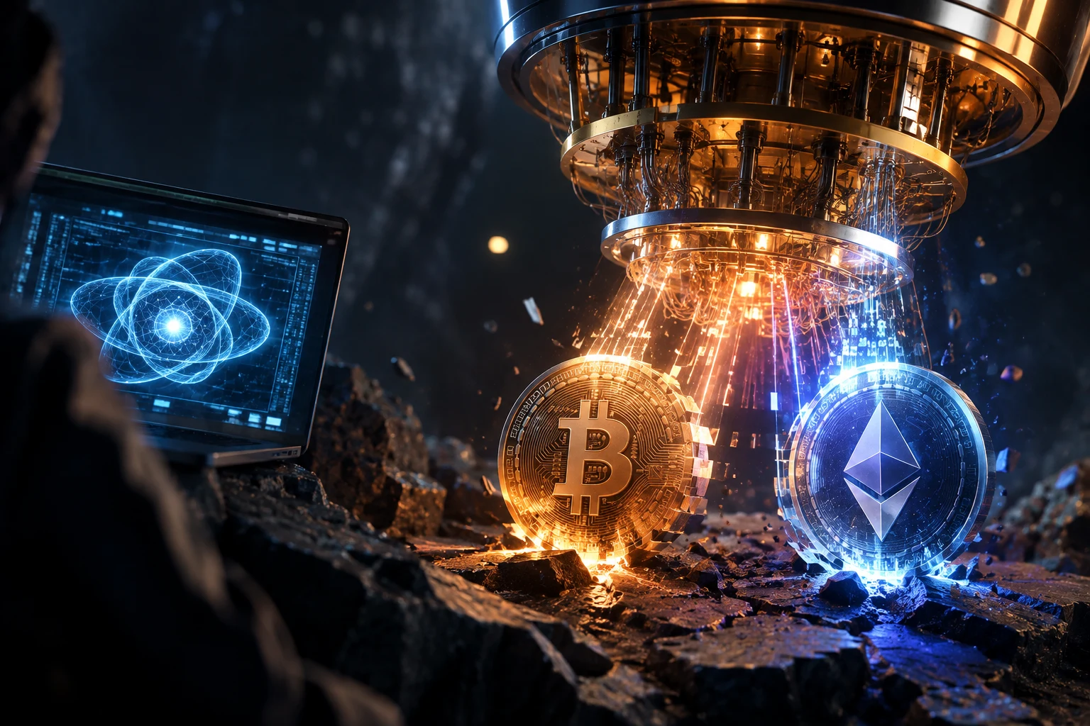 Menace quantique pour Bitcoin et Ethereum : à savoir
