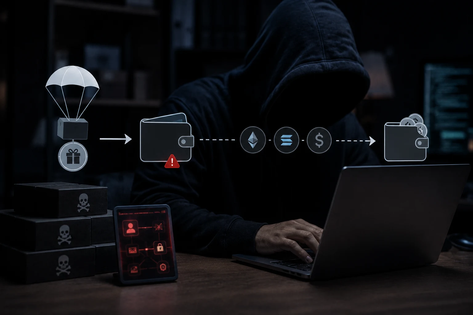 Wallet Drainer Kits: The Scam Economy Behind Airdrop Scams
