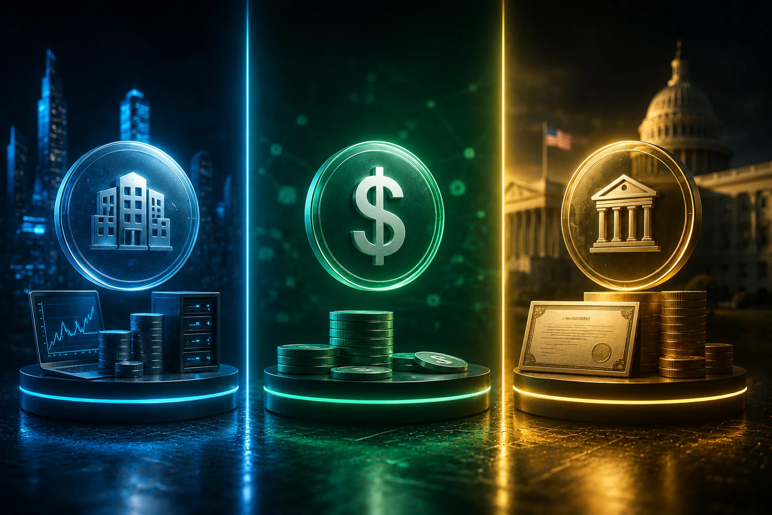 DATs vs Stablecoins vs Tokenized Treasuries: What is Actually Different?