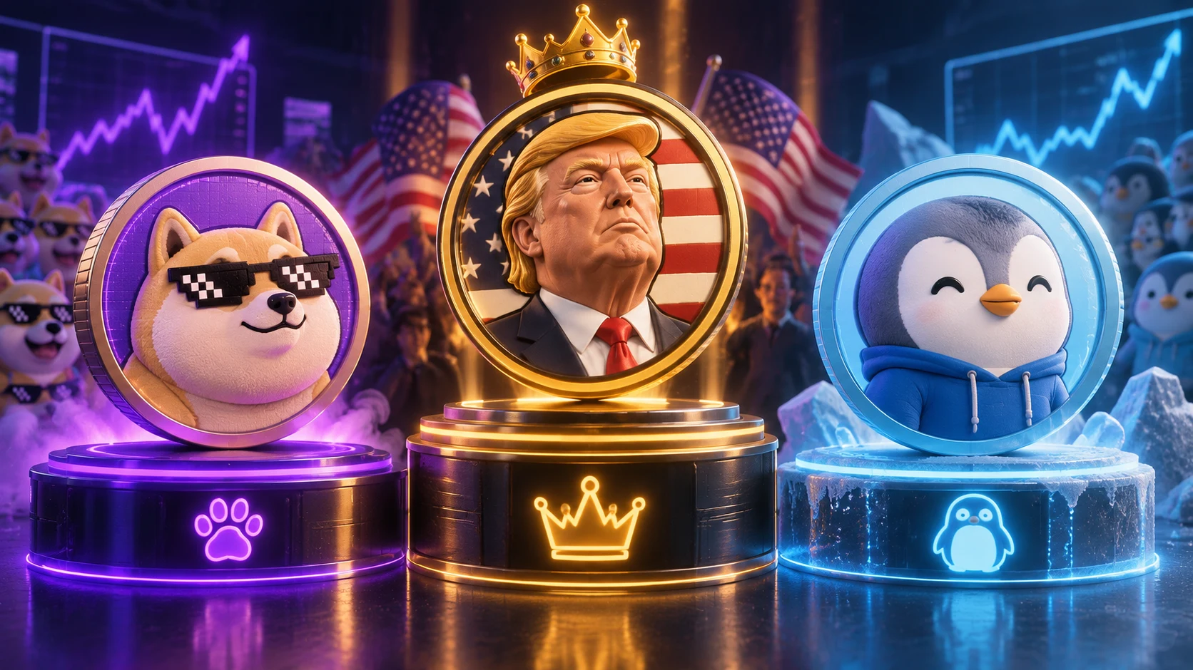 Memecore vs Official Trump vs Pudgy Penguins: Meme Tokenomics