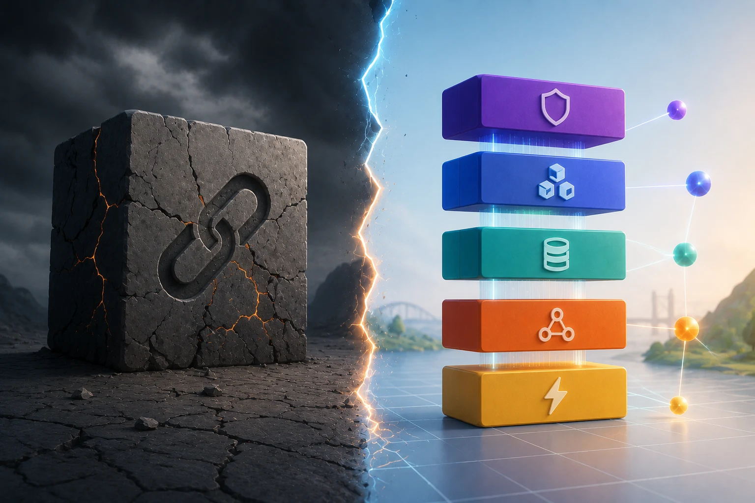 Modulare vs. monolithische Blockchains einfach erklärt