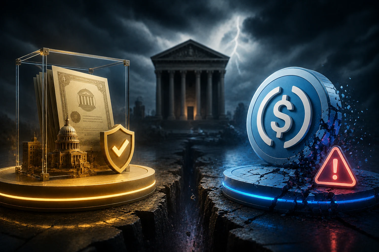 Tokenized Treasury vs Stablecoin in Bankruptcy: Key Risks