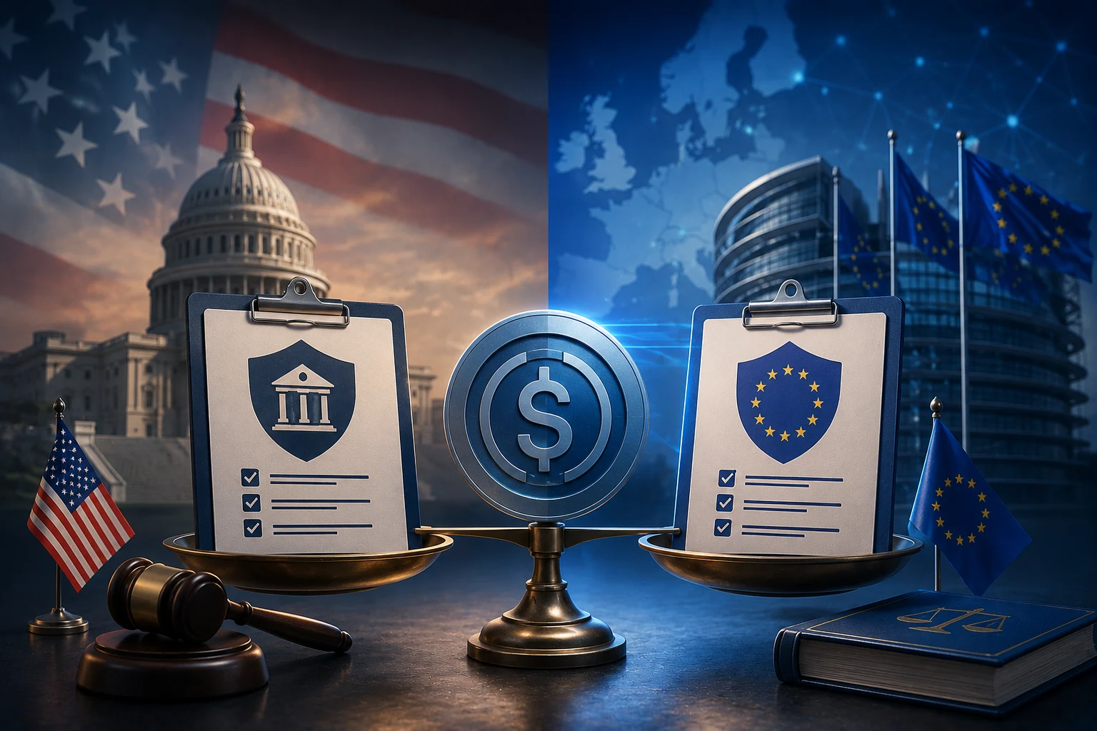 Ley GENIUS frente a MiCA: reglas para stablecoins en EE. UU. y la UE