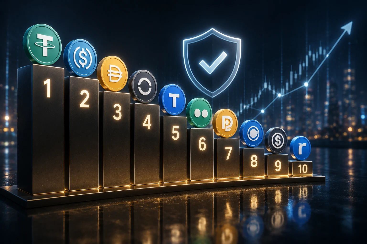 Top 10 stablecoins ordenados: transparencia y confianza en 2026