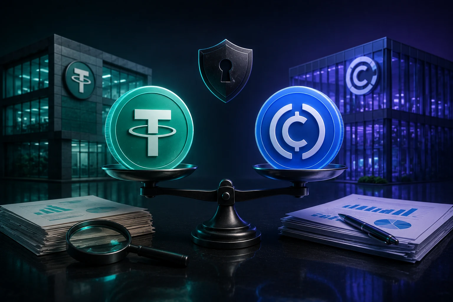 Tether vs Circle : structure d’entreprise et audits
