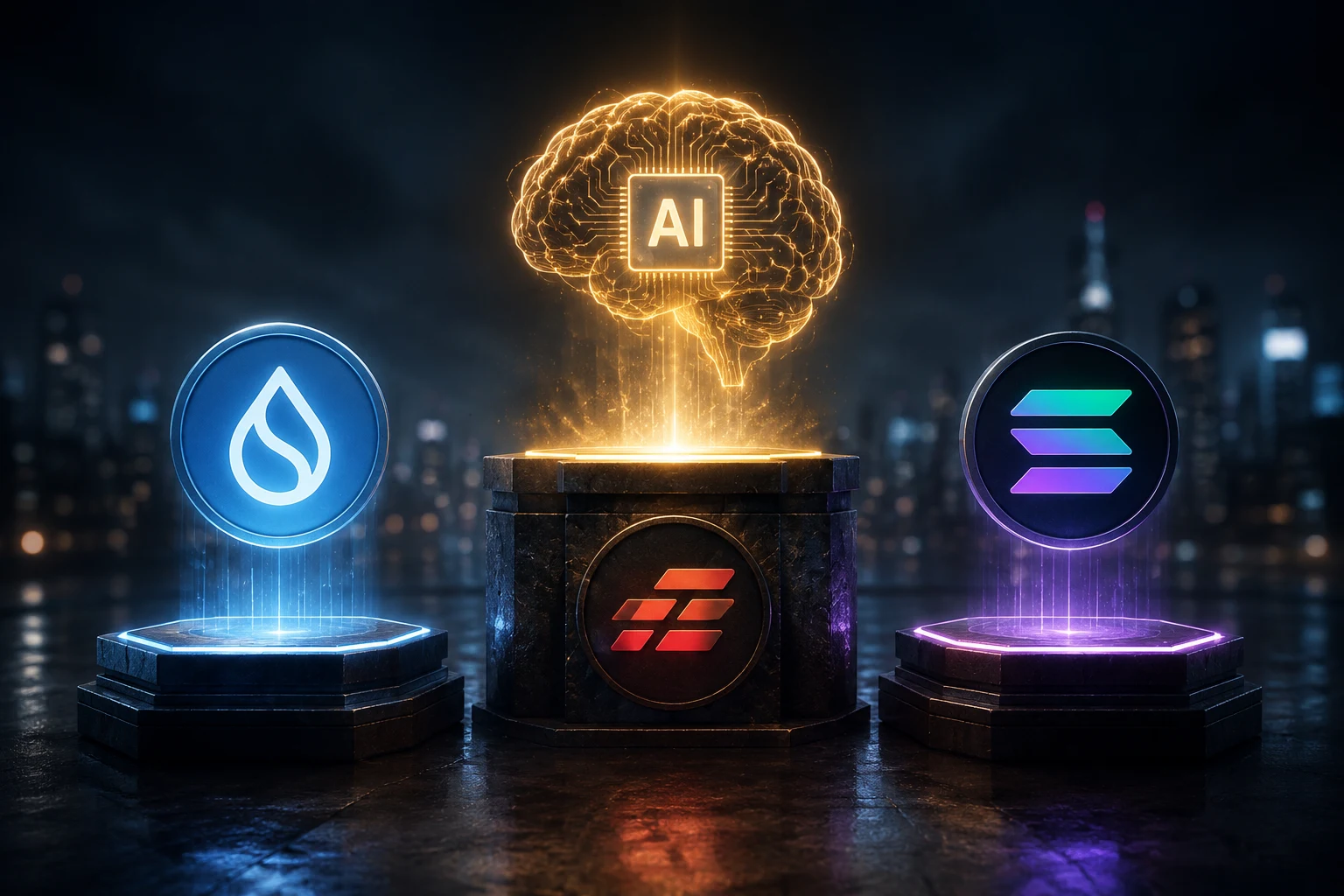 SUI vs APT vs SOL: ¿Qué cadena gana para los tokens de IA?
