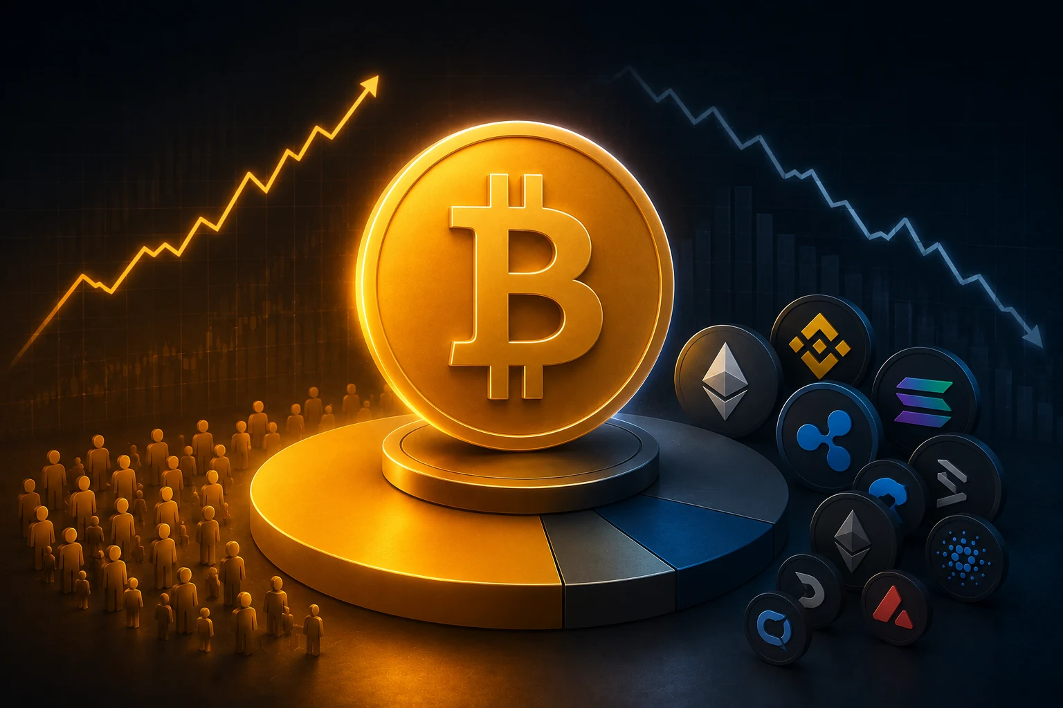 ¿Qué es la dominancia de Bitcoin (BTC.D)?