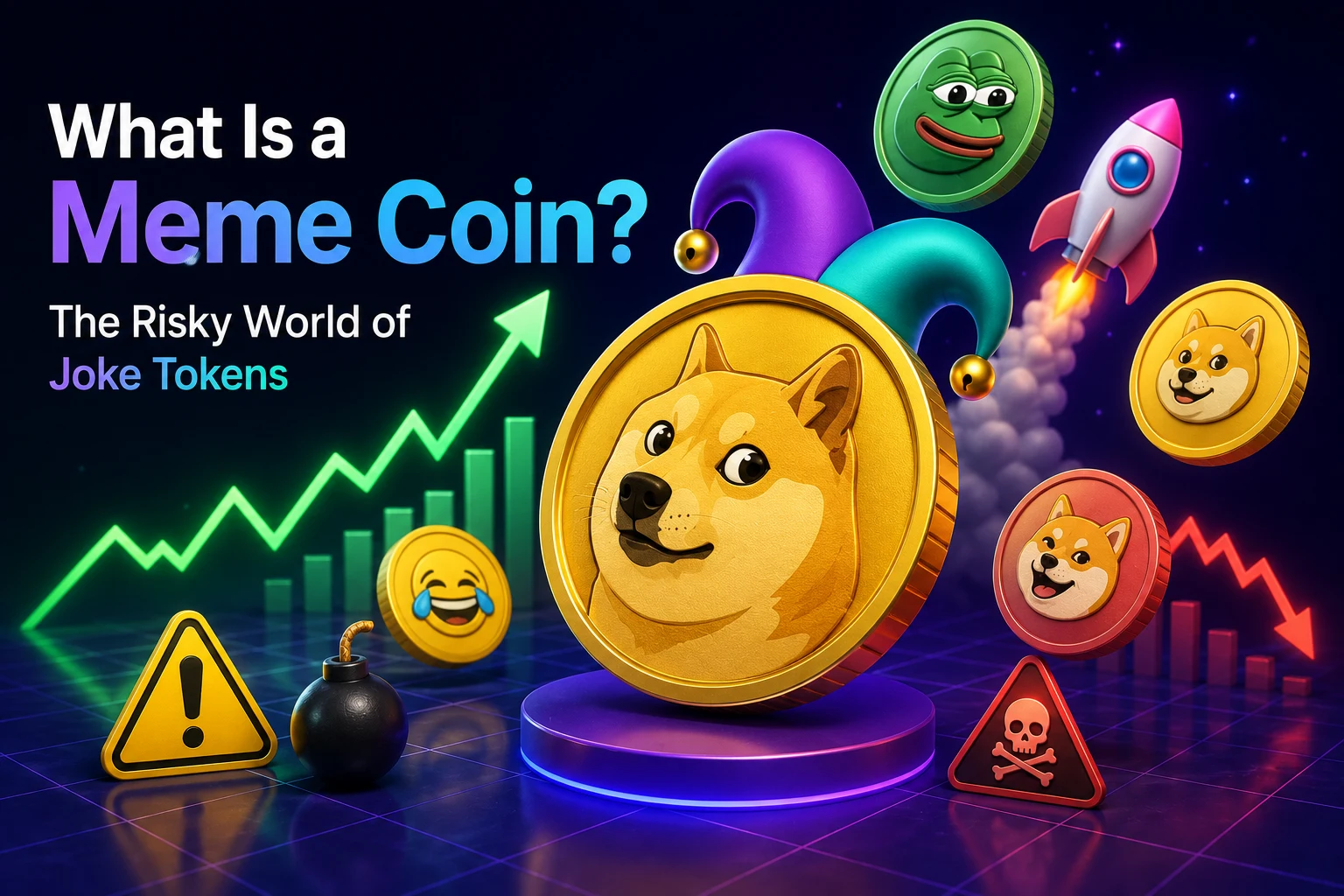 O que é uma meme coin? O mundo arriscado dos tokens de piada