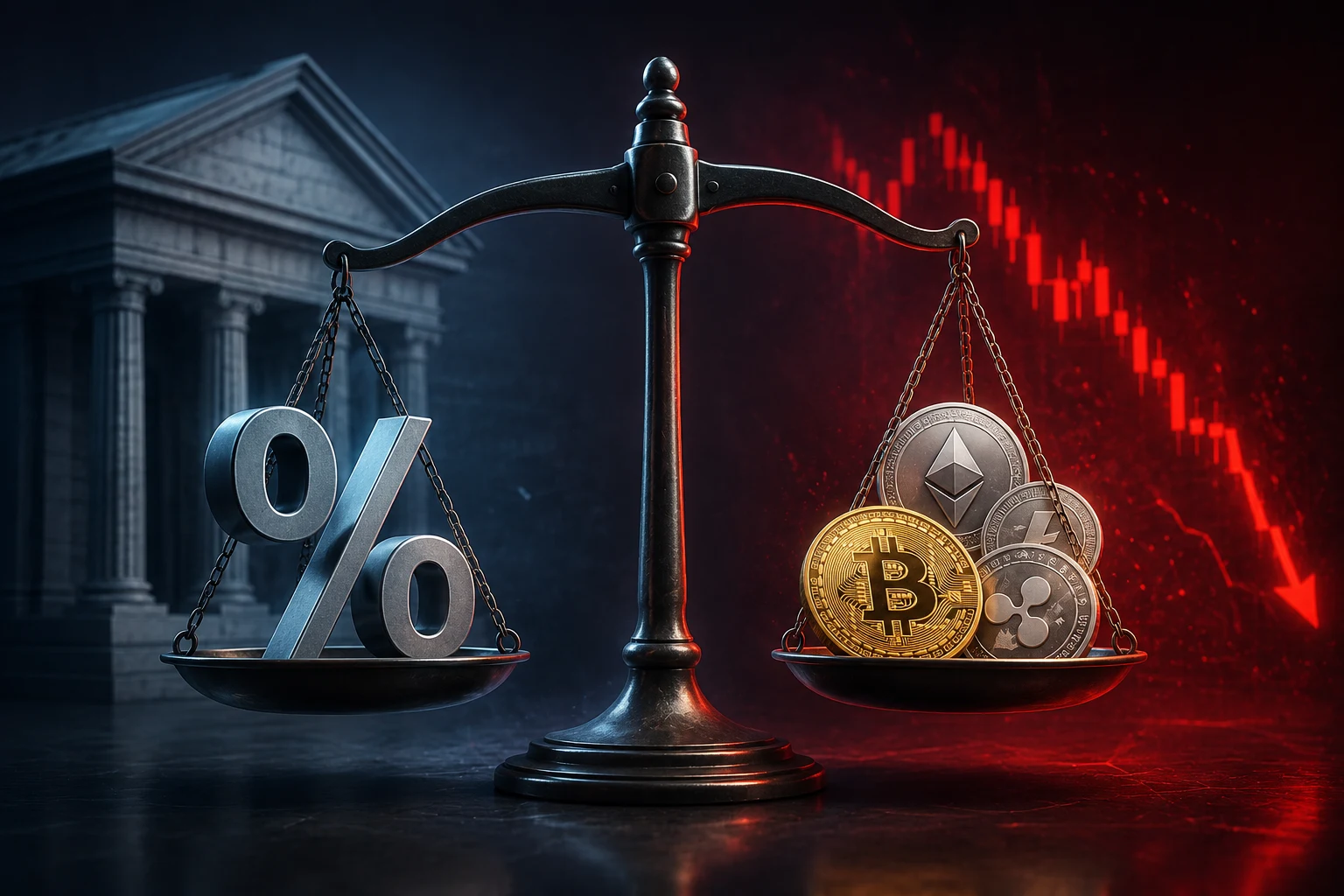 Cómo los tipos de interés afectan a los precios cripto