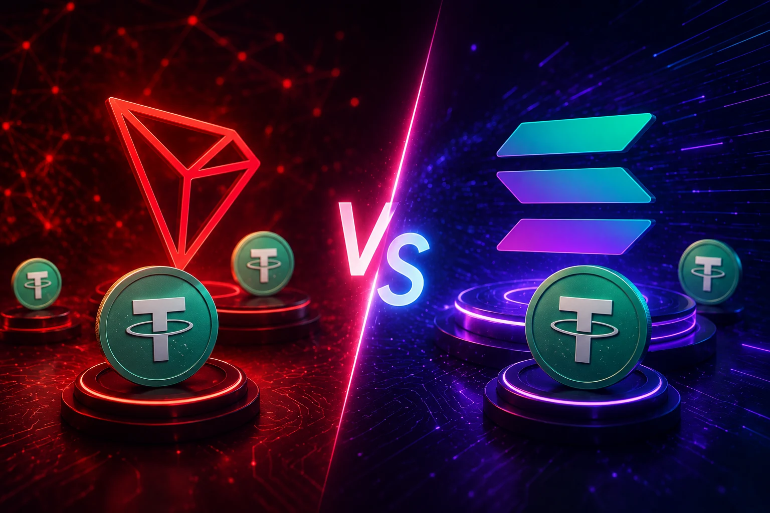 TRON o Solana para stablecoins: velocidad, coste y riesgo