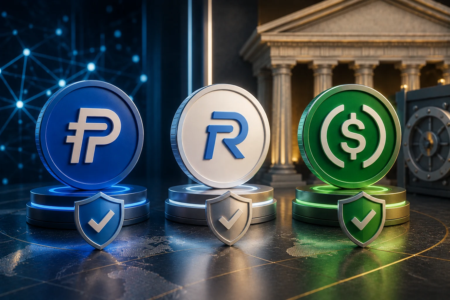 PYUSD vs RLUSD vs USDP: Regulierte Stablecoins im Vergleich