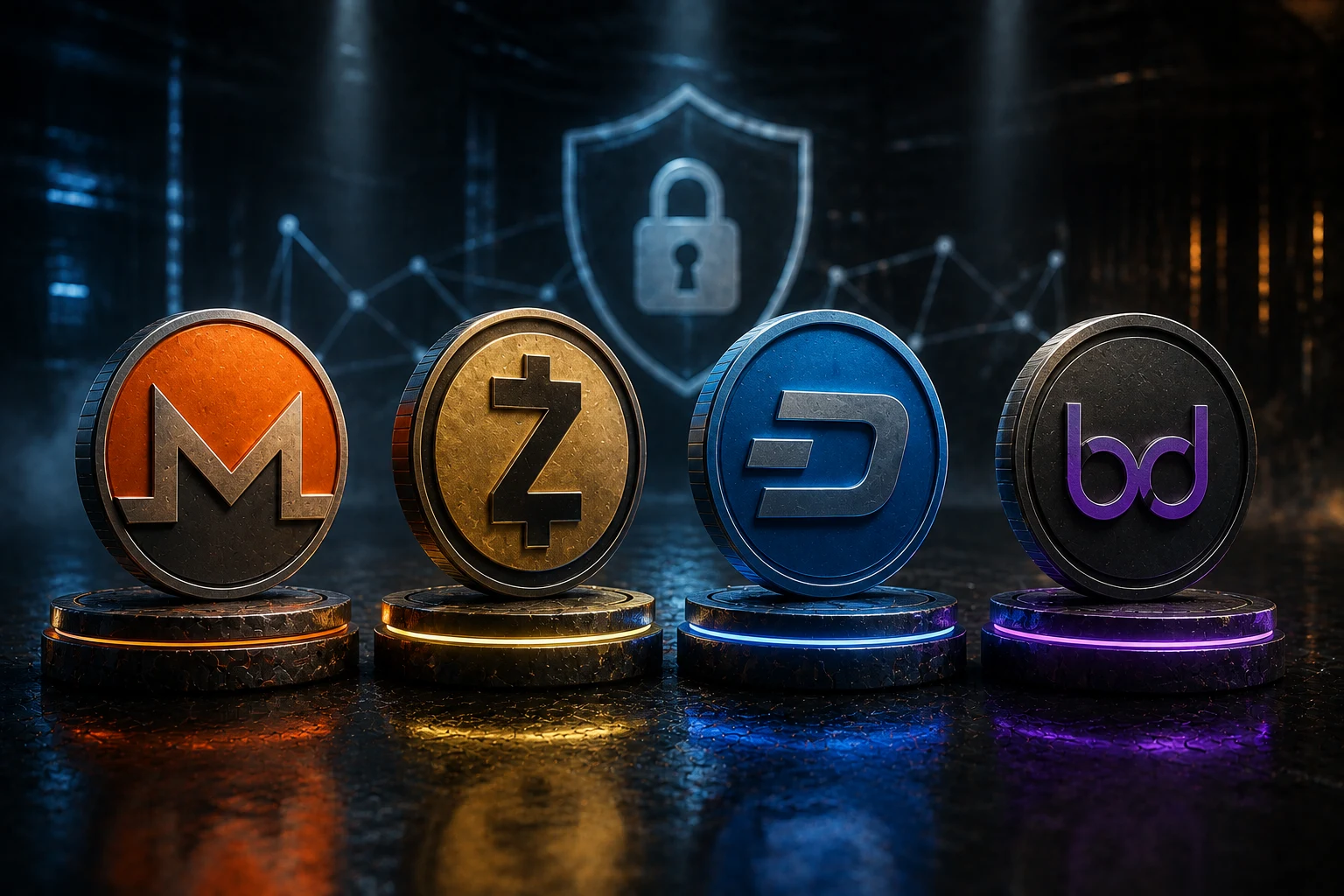 XMR vs ZEC vs DASH vs BDX: Privacy Coins Compared Honestly