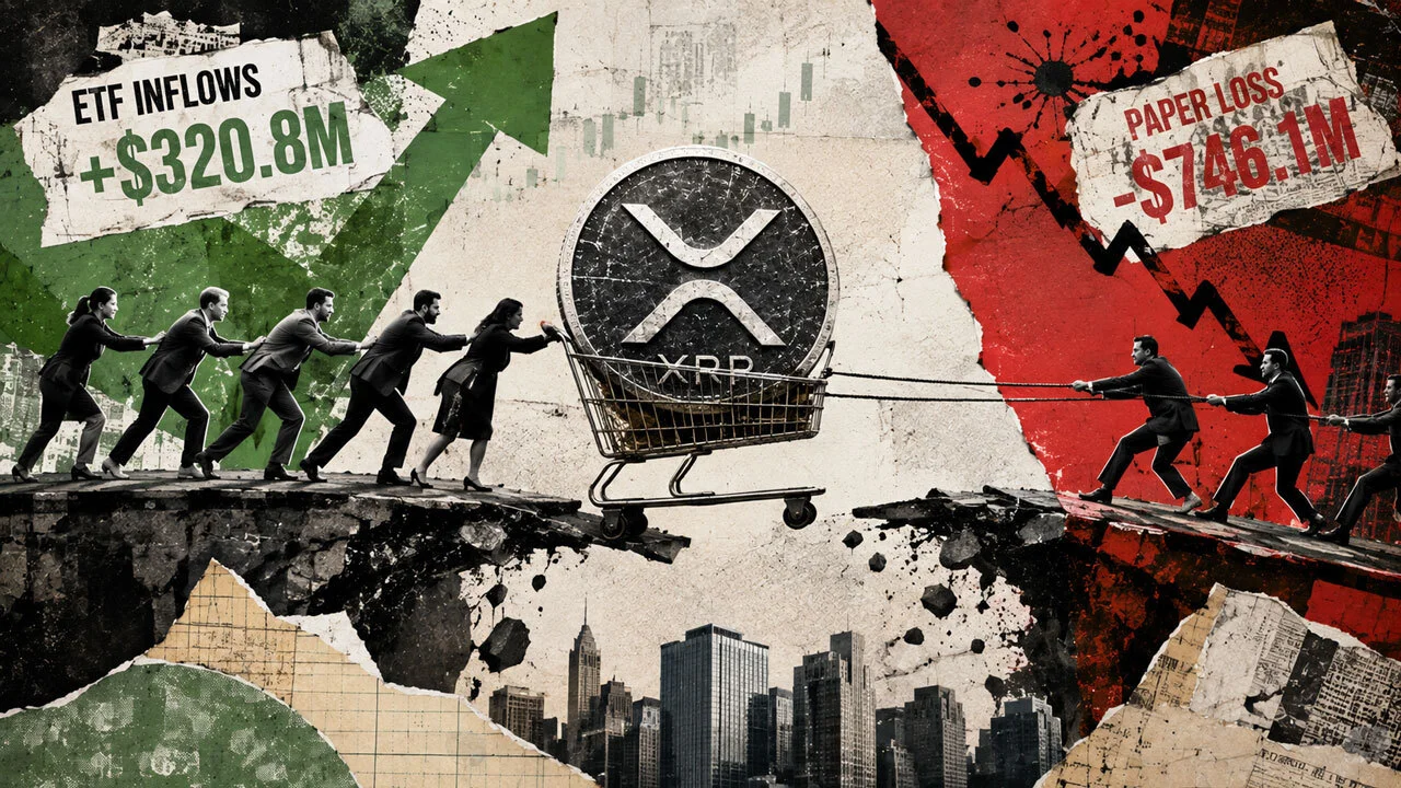XRP ETFs Gain $320M Despite $746M Paper Losses