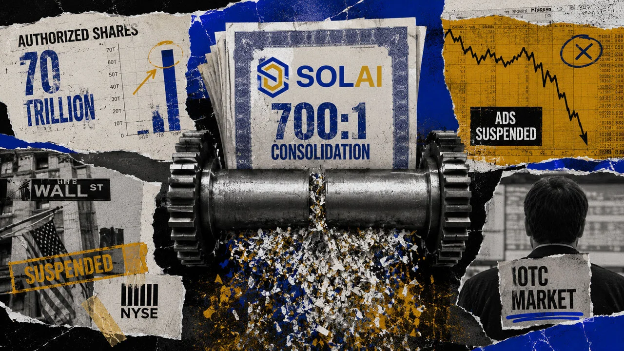 Solana treasury firm slashes shares 700-for-1, then…