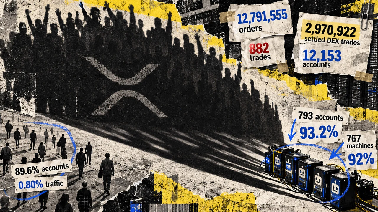 XRP Ledger Tops 5B Transactions as Bots Drive 92%