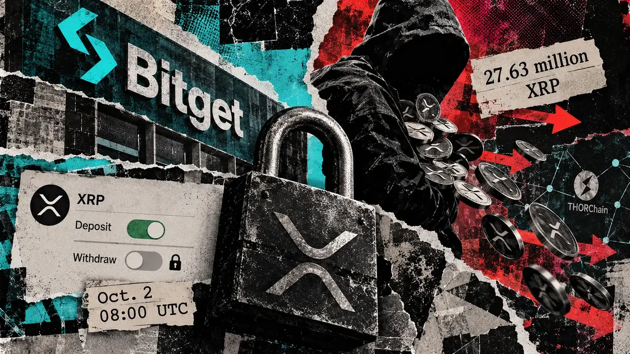 XRP Withdrawals Stay Frozen at Bitget Until Oct. 2