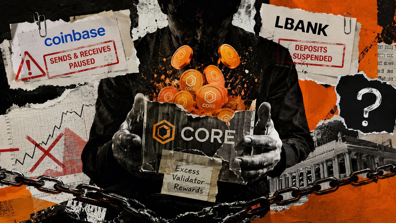 CORE DAO Glitch Freezes Transfers on Coinbase, LBank