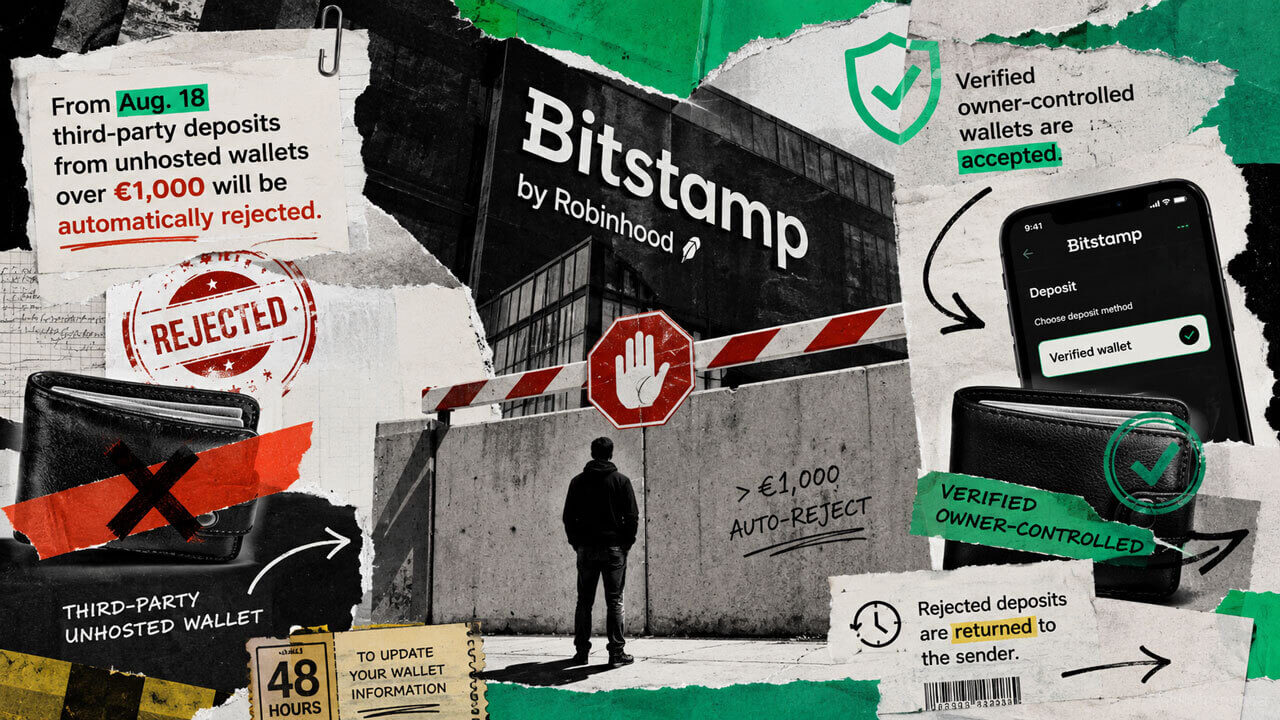 Bitstamp Warns €1K Crypto Payments Could Freeze Assets
