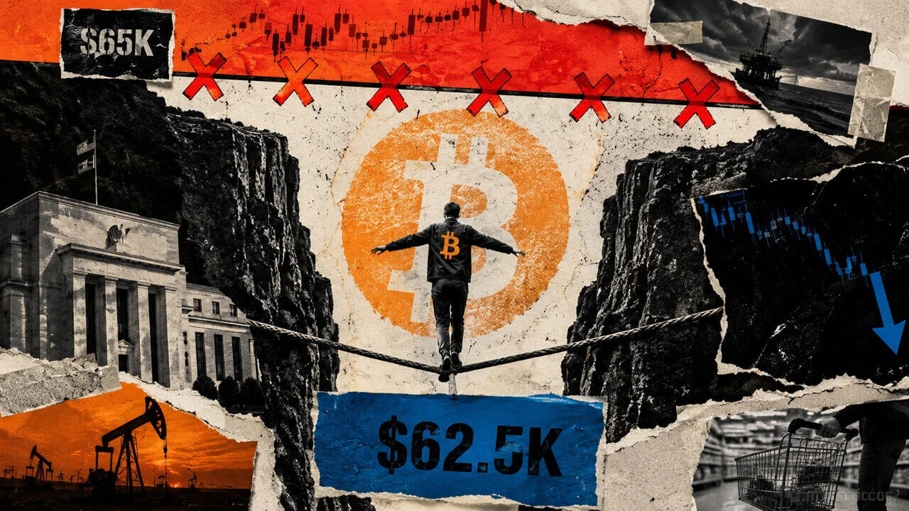 Bitcoin Risks $58.5K if $62.5K Support Breaks