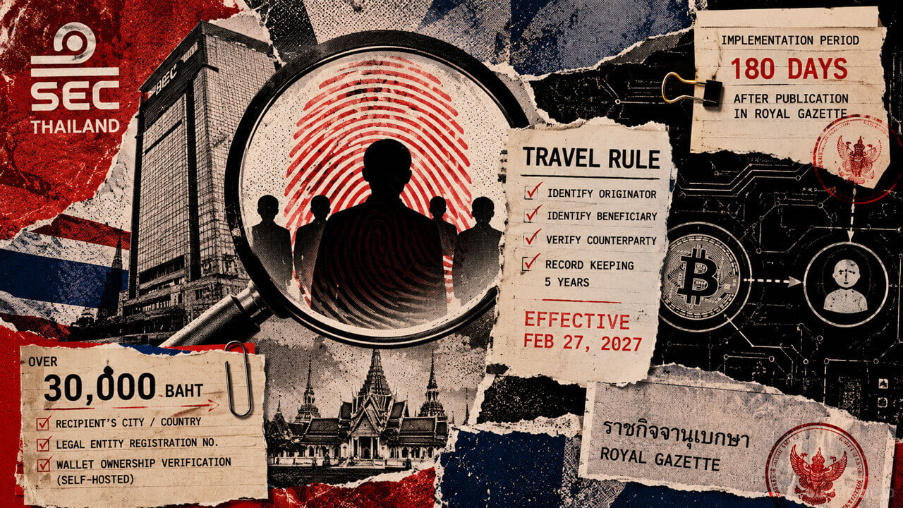 Thailand SEC Sets Feb. 27, 2027 Crypto Travel Rule Deadline