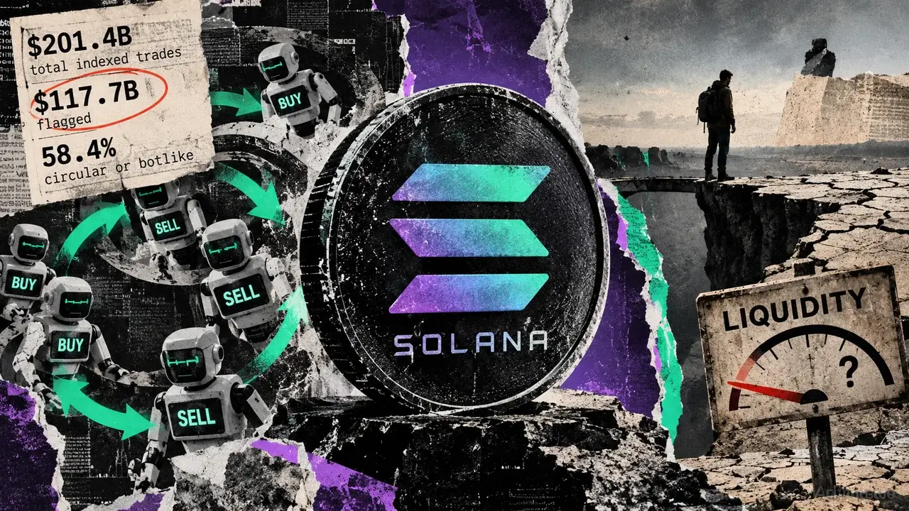 Solana DEX Trades: $117.7B Flagged as Circular or Botlike