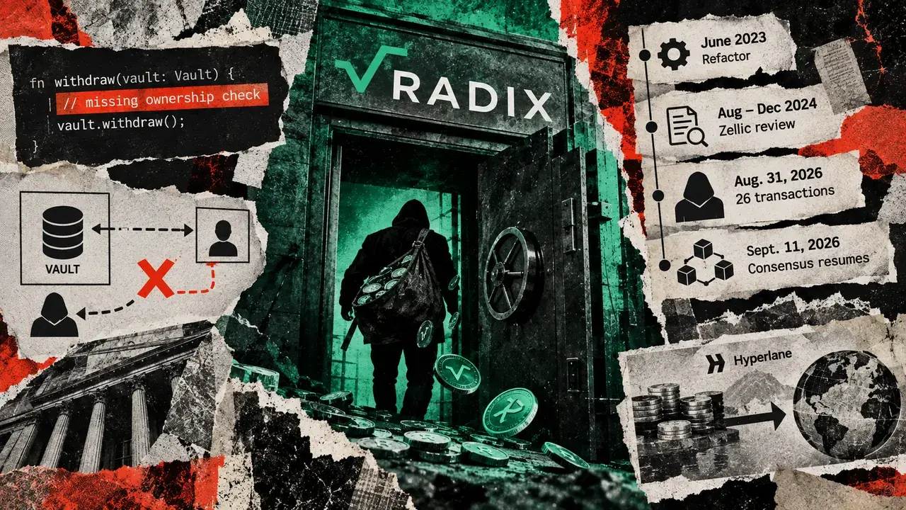 Radix Bug Drains $1.3M and Halts Chain for 10 Days