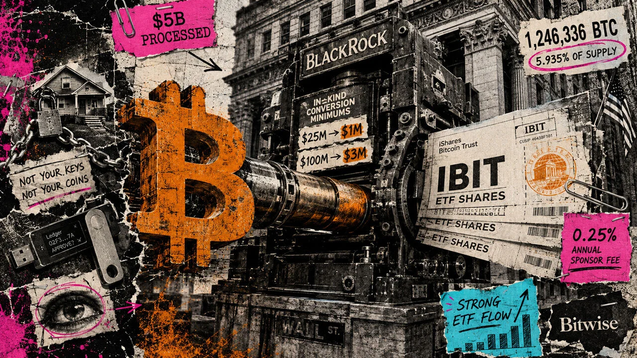 IBIT: BlackRock recorta un 96% el mínimo in-kind a $1M
