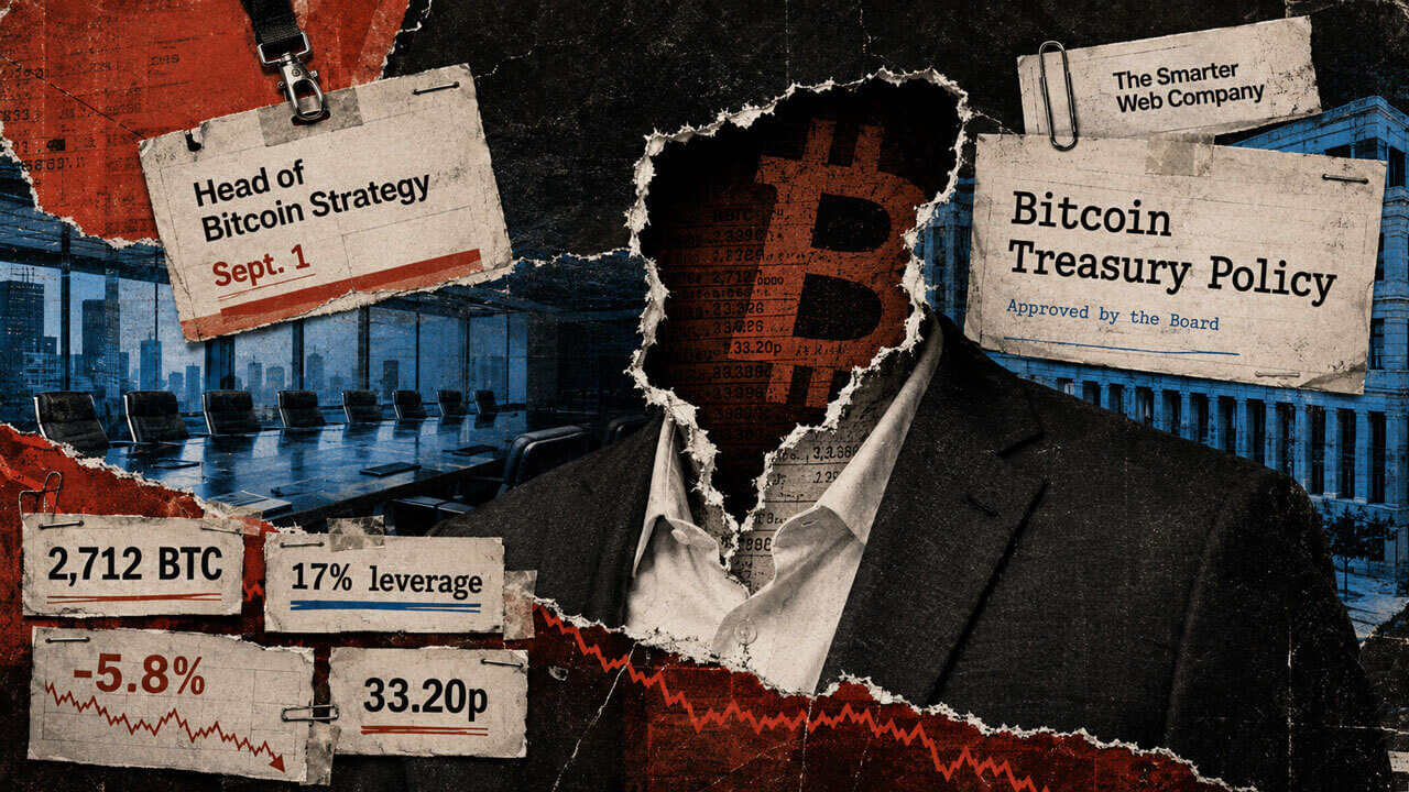 Smarter Web loses BTC strategy chief with no successor named