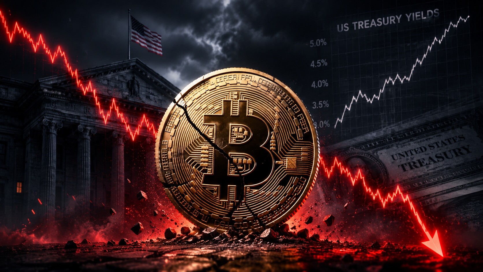 Bitcoin's $77,700 Support Is the Last Line Before $75K Opens Up as Treasury Yields Crush Risk Appetite