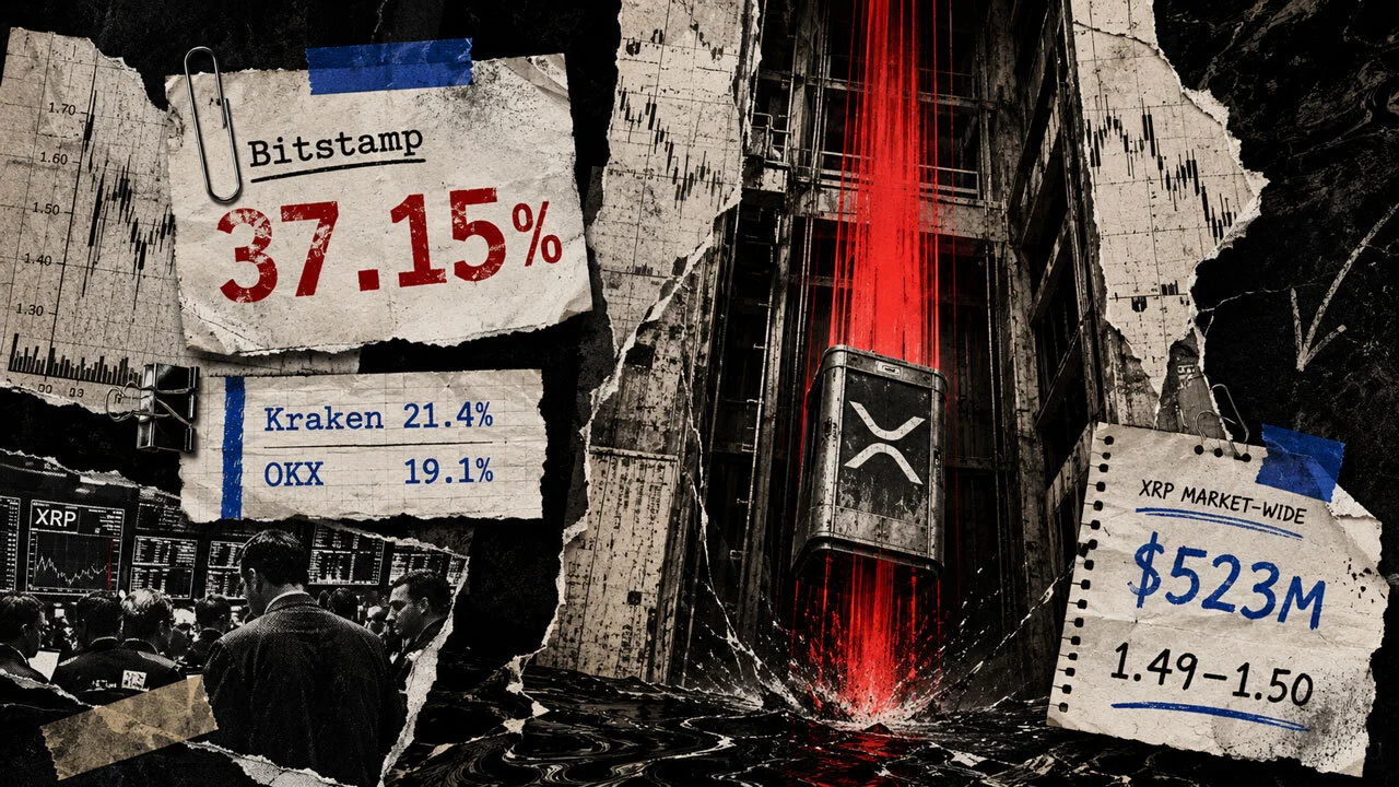 XRP stürzt auf Bitstamp um 37 % ab, Märkte bleiben stabil