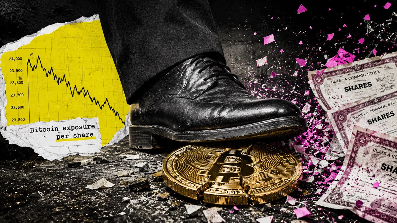 Bitcoin treasury stocks face dilution backlash as BTC yield…