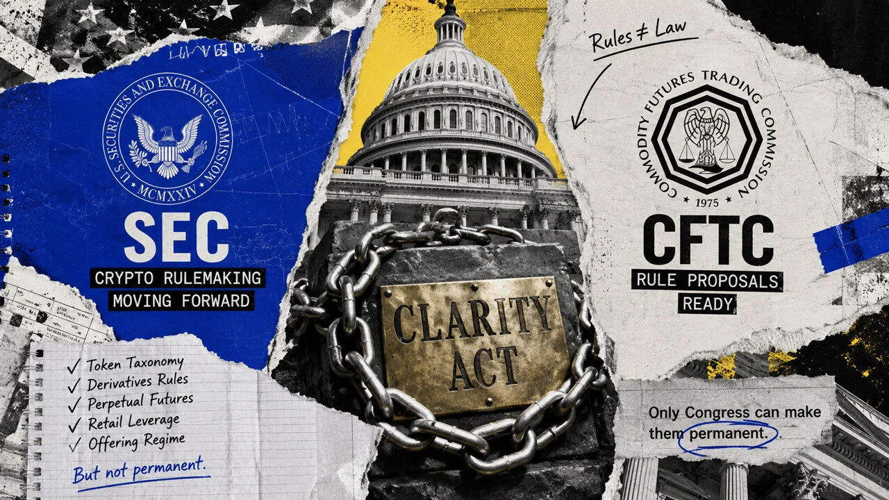 SEC ve CFTC, CLARITY Yasası tıkanırken kripto kurallarını zorluyor