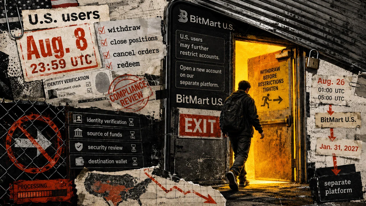BitMart ABD’lilere Kripto Çekimi İçin Birkaç Gün Veriyor