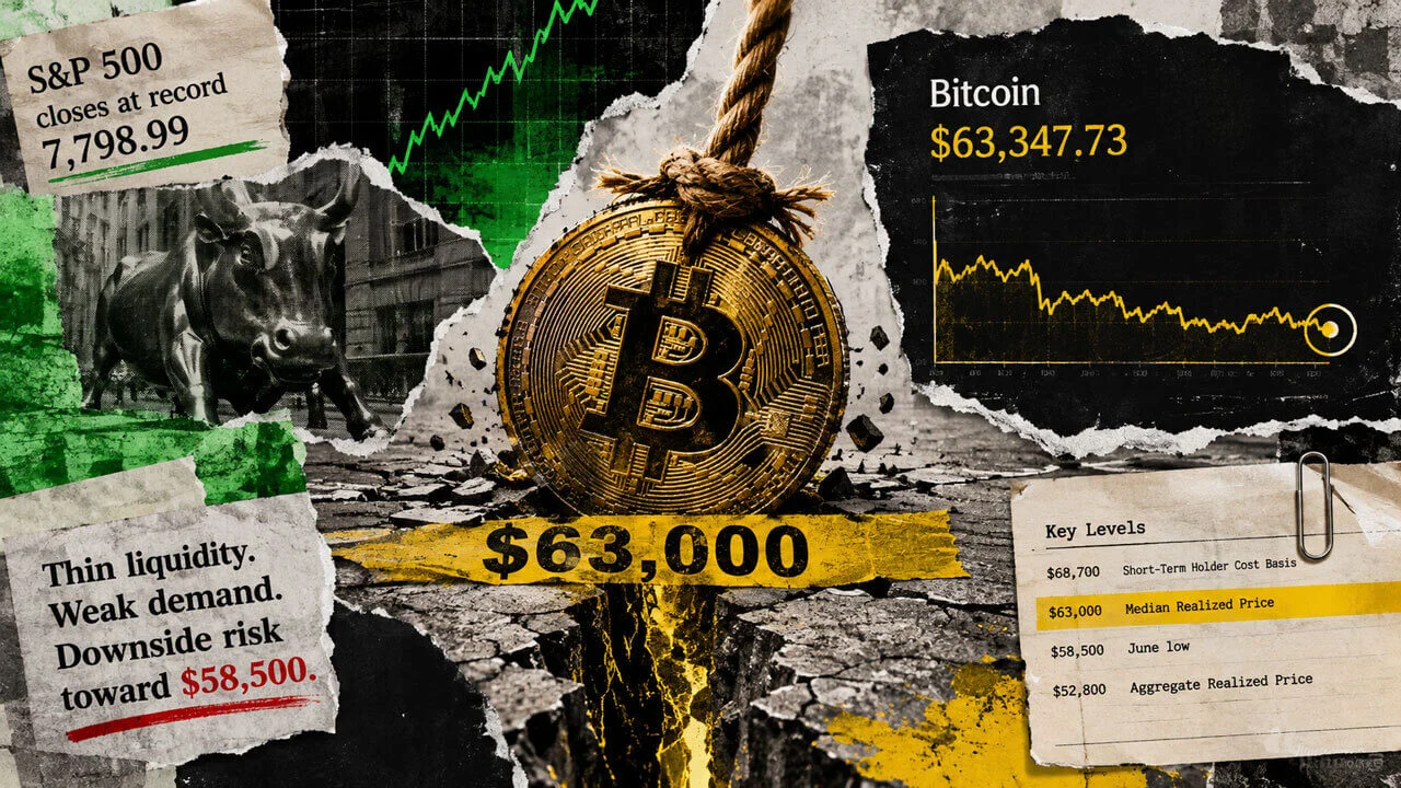 Bitcoin Stalls Near $63K as Buyers Lose Momentum