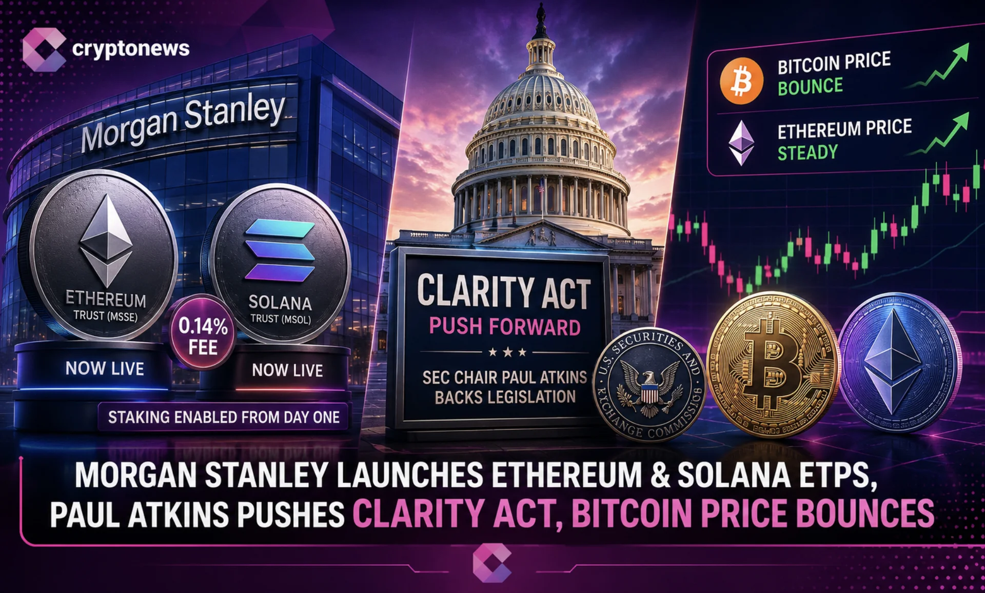 ETH ve SOL ETP’lerini Morgan Stanley müşterilerine açtı
