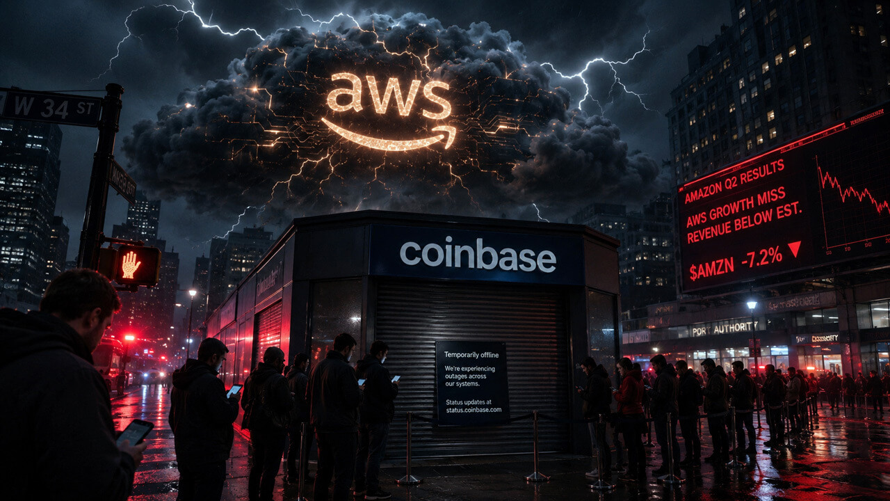 Coinbase misses Q1 earnings, suffers 5-hour AWS outage — but bulls eye $300B by 2031!