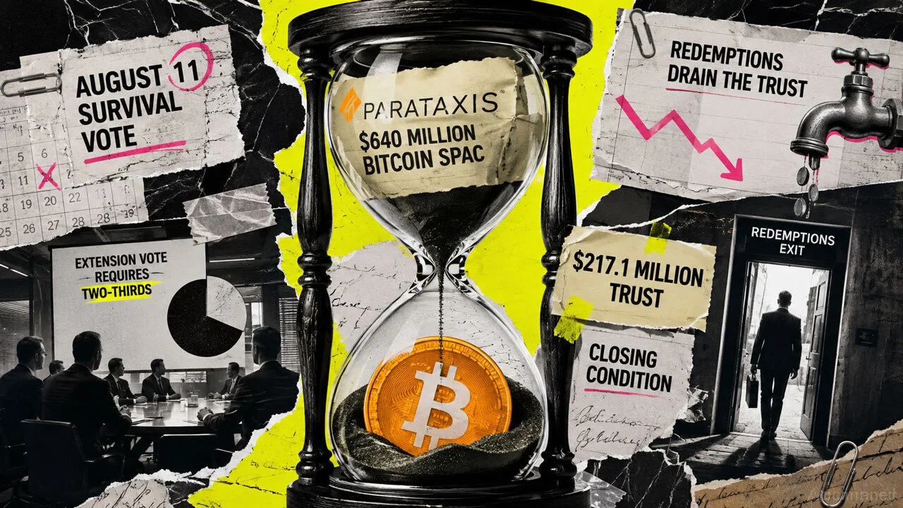 Bitcoin SPAC seeks vote to block $217M trust drain