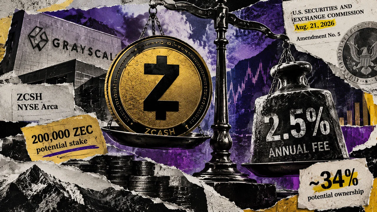 Zcash ETF: Grayscale Files Amendment With 2.5% Fee