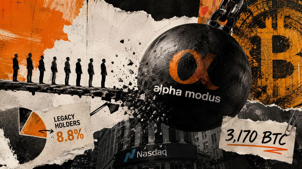 Alpha Modus shares plunge 25% after 3,170 BTC deal