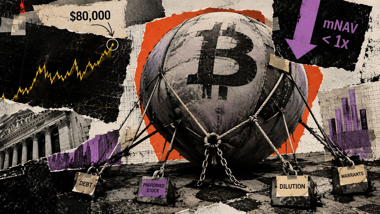 Bitcoin à 80 000 $ ne relance pas les primes de trésorerie