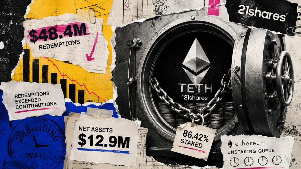 ETH staking ETF'si 48 milyon dolar kaybetti, %86 ETH kilitli