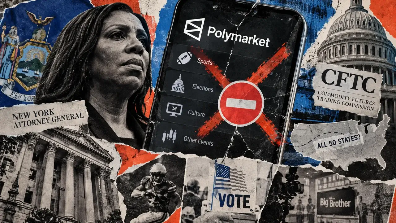 Polymarket sued by New York over unlicensed gambling