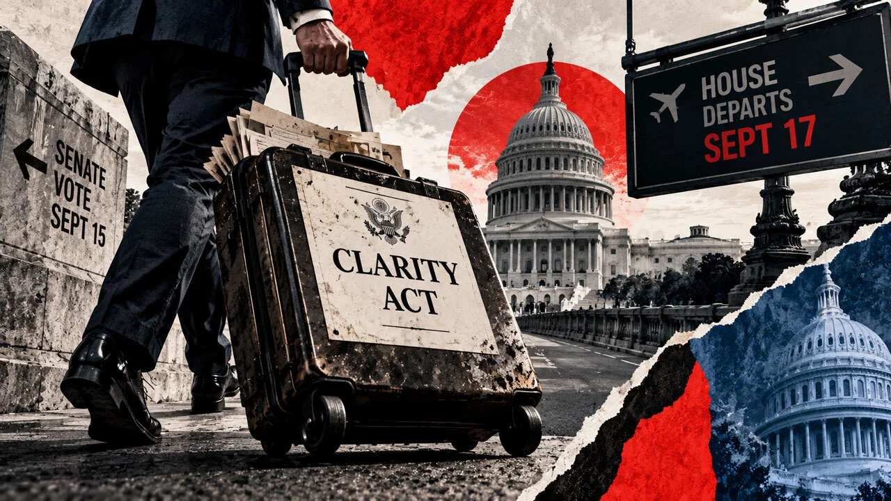 CLARITY Act Faces Passage Risk as House GOP Cuts Vote Window