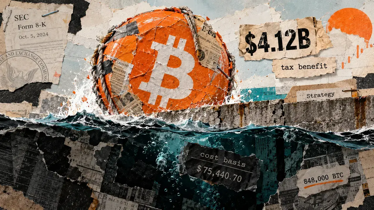 Strategy Estimates $4.1B Tax Benefit as Bitcoin Tops Cost